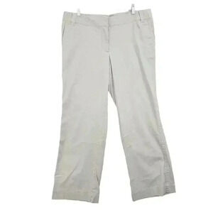 J.Jill Womens Boot cut Stretch Khaki Pants Size 16 Cotton & Spandex Blend